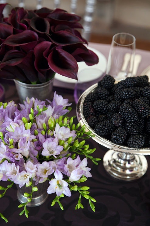 decoração com frutas