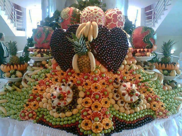 decoracao com frutas