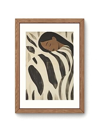 Mulher em Tons Terrosos