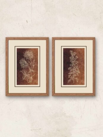 Floral Escuro – Kit com 2